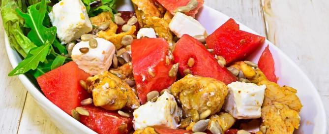 Marios-Italian-Deli-watermelon-chicken-salad-with-sunflower-seeds-and-feta