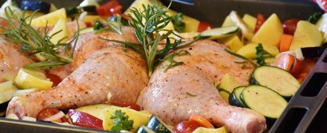 Marios Italian Deli | Chicken Roasted on a Bed of Vegetables