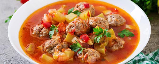 Mario's Italian Deli - Meatball Vegetable Stew