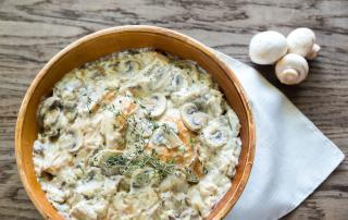 Marios Italian Deli | Creamy Mushroom Asiago Chicken