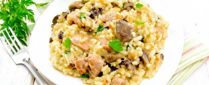 Marios Italian Deli | Mushroom and Chicken Risotto