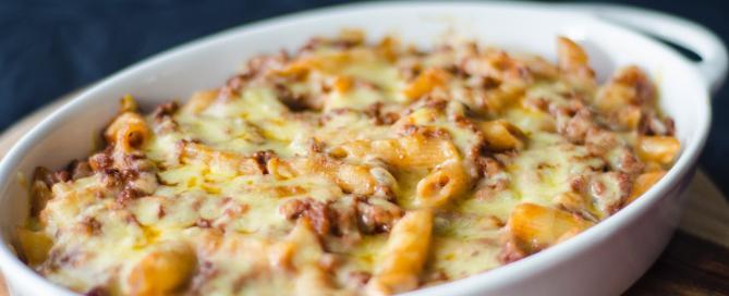 Marios Italian Deli | Picture of Baked Ground Beef and Cheese Penne