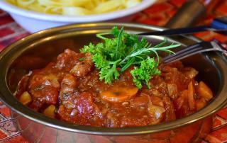 Marios Italian Deli | Picture of Veal Stew with Bacon and Vegetables