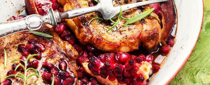 Image of Marios Meat market & Deli | Recipe of Pomegranate Glazed Pork Chops