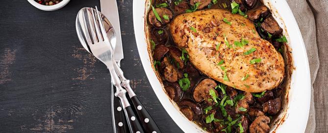 Image of Marios Meat market & Deli | Recipe of Balsamic Chicken with Mushrooms