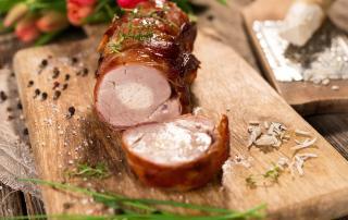 Image of Marios Meat market & Deli | Recipe of Prosciutto-Wrapped Pork Tenderloin with Goat Cheese