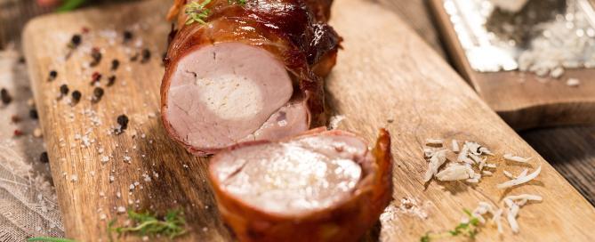 Image of Marios Meat market & Deli | Recipe of Prosciutto-Wrapped Pork Tenderloin with Goat Cheese