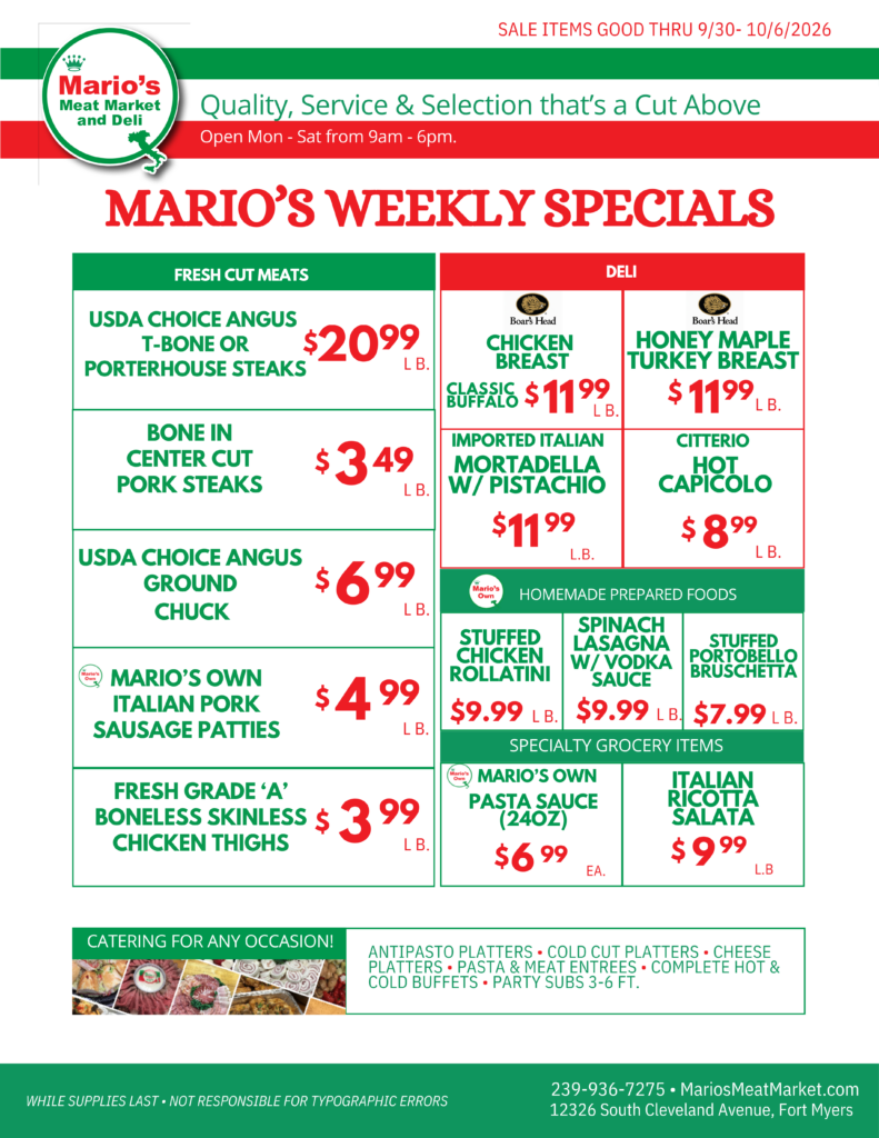 9.30-10.6 Specials