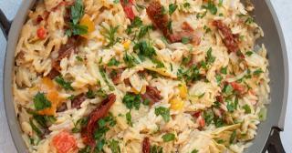 Artichoke and Sun-Dried Tomato Orzo