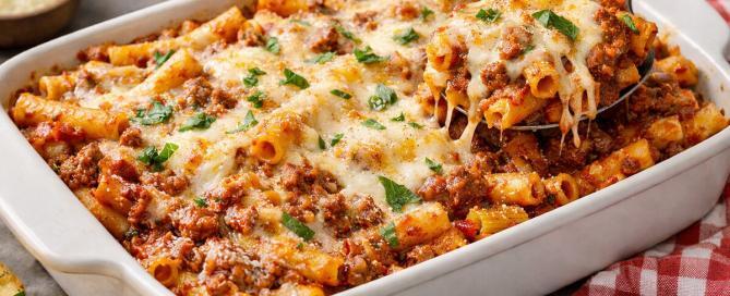 Baked Ziti with Meat Sauce