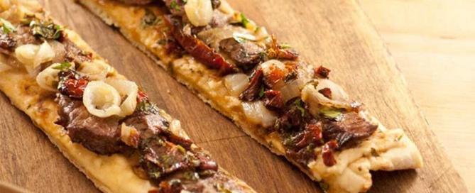 Beef Filet and Tomato Flatbread