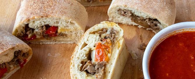 Cheesesteak Stromboli