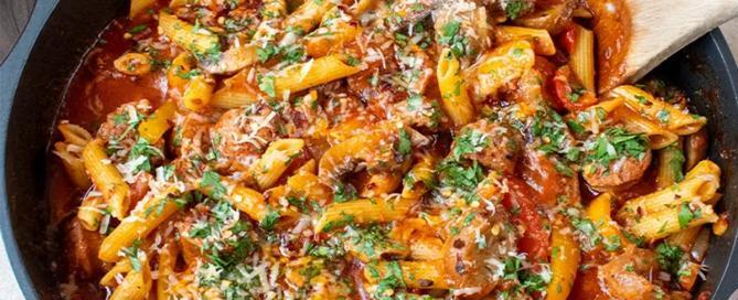 Chicken Sausage Cacciatore