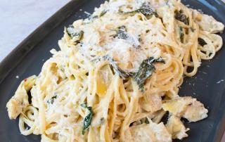 Creamy Artichoke Linguini