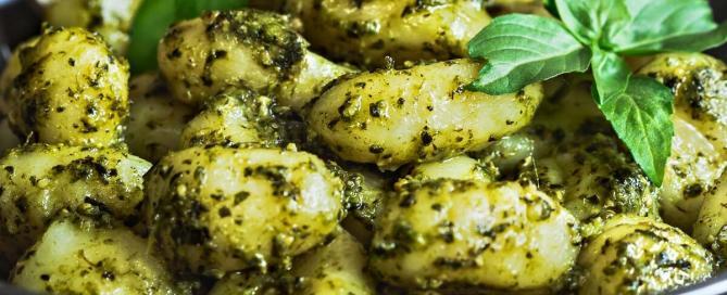 Creamy Pesto Gnocchi With Toasted Pine Nuts