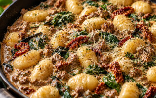 Creamy Tuscan Beef Gnocchi