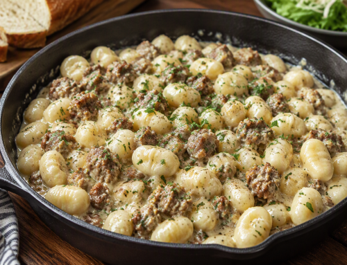 Creamy Sausage & Gnocchi Skillet