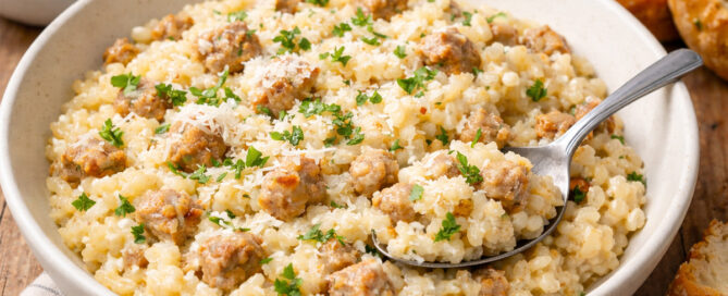 Italian Chicken Sausage Risotto