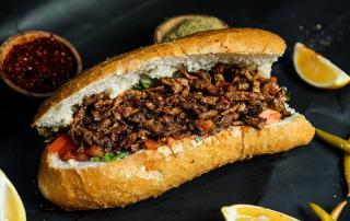 Italian Ground Sandwich with Peppers