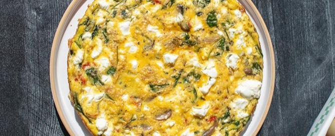 Mushroom and Spinach Frittata