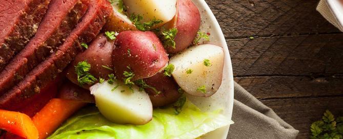 Oven Roasted Corned Beef Cabbage Potatoes Recipe