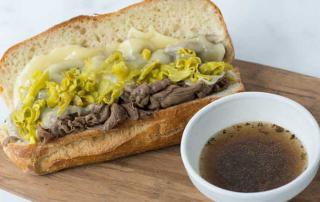 Philly Cheesteak Drip Sandwich