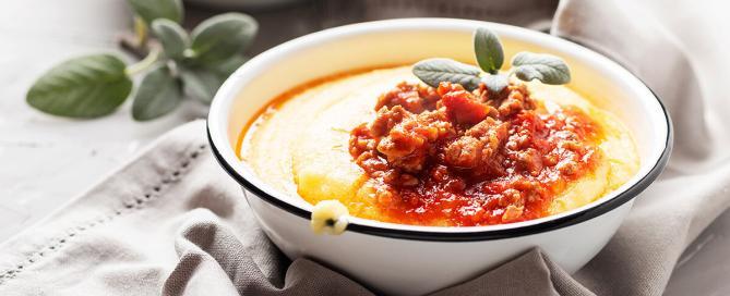 Polenta with Tomato Ragù