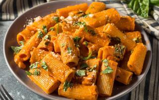 Rigatoni with Sopressata & Tomatoes