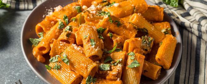 Rigatoni with Sopressata & Tomatoes