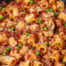 Rigatoni with Spicy Salami & Peas