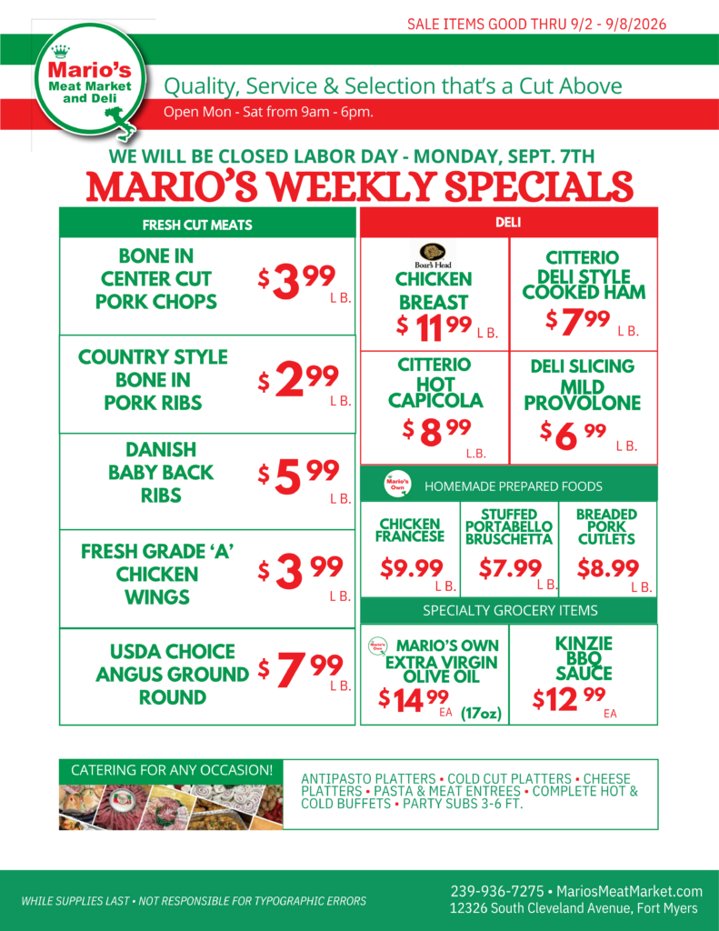 Sep – WEEK 1 Flyer
