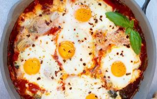 Sicilian Baked Eggs with Artichokes Recipe
