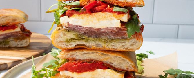 Spicy Loaded Italian Sandwich