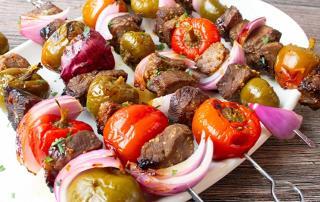 Steak and Pepper Skewers