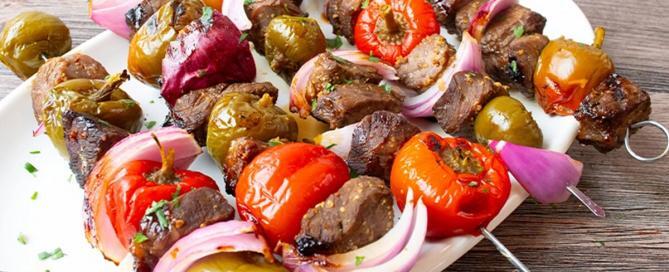 Steak and Pepper Skewers