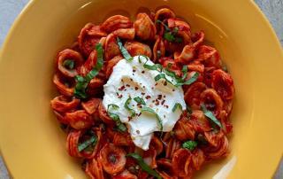 Tomato Orecchiette with Ricotta