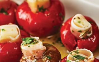 Cherry Peppers Stuffed with Prosciutto and Provolone Image