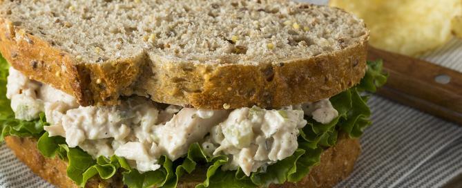 Chicken Cordon Bleu Salad Sandwich Image