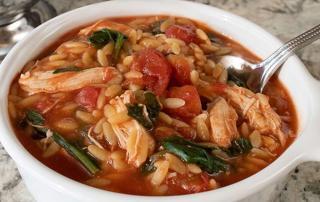 Chicken Soup with Spinach