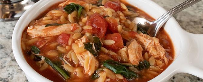 Chicken Soup with Spinach