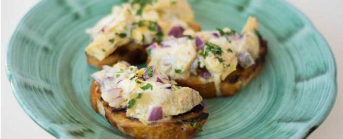 Creamy artichoke bruschetta recipe | Marios Meat Market