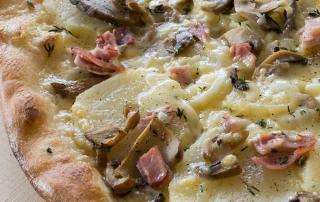 Bacon Potato Pizza with Mushroom Recipe | Marios Meat Market