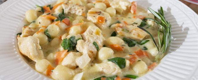 creamy chicken gnocchi soup recipe | Marios Meat Market