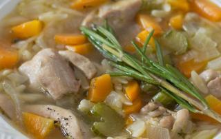 Lemon Chicken Orzo Soup - Mario's Meat Market Weekly Recipe