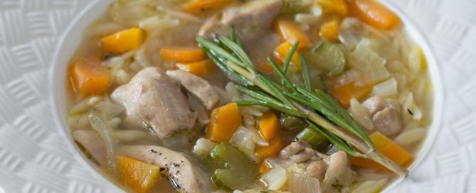 Lemon Chicken Orzo Soup - Mario's Meat Market Weekly Recipe