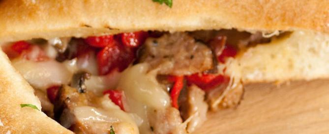 Mushroom Sausage and Pepper Stromboli Recipe