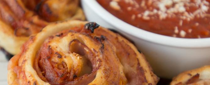 Pepperoni Pizza Rolls Recipe Image